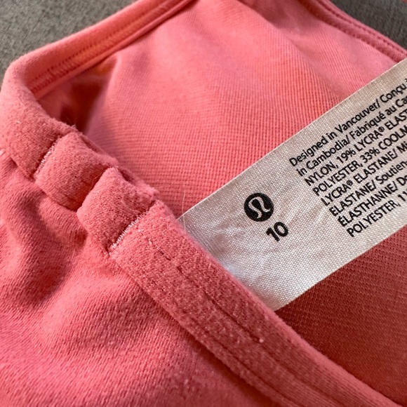 Lululemon Flow Y Nulu Bra size 10 in Raspberry Cream and Vivid Plum - Picture 5 of 7